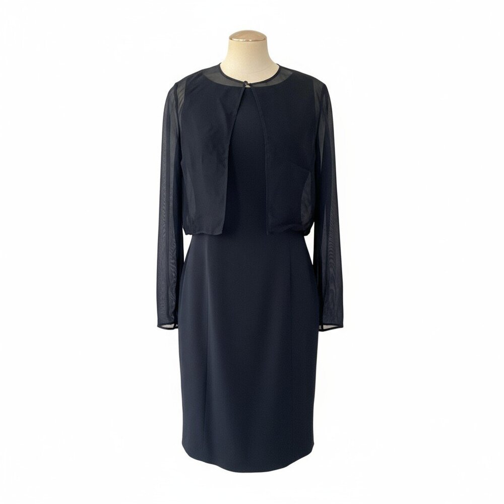 Talbots 100% Silk Dress & Jacket Set – Size 6 - Picture 2 of 9